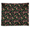 Christmas Cookie And Candy Pattern Print Tapestry