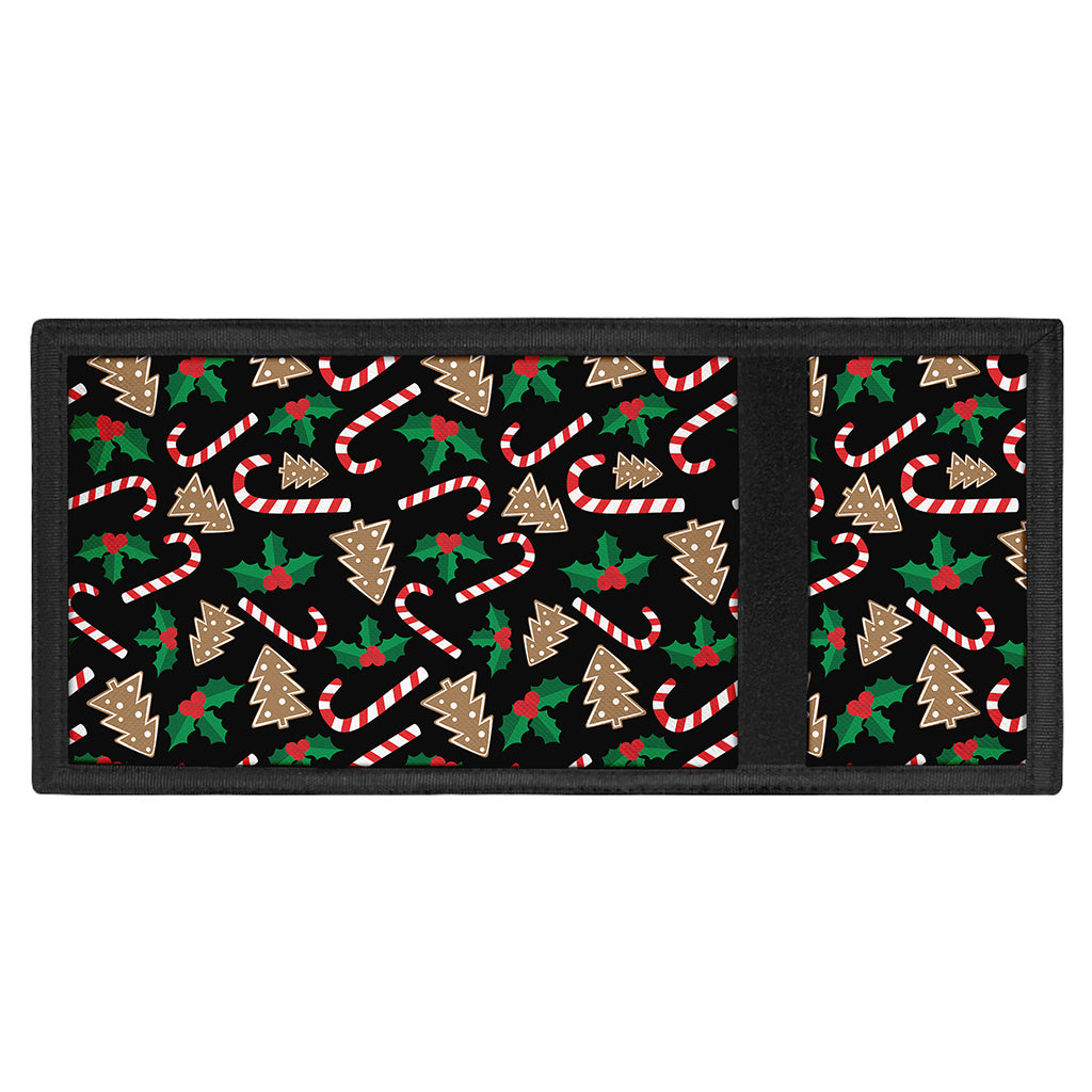 Christmas Cookie And Candy Pattern Print Trifold Wallet