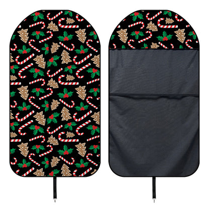 Christmas Cookie And Candy Pattern Print Waterproof Car Seat Cover