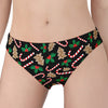 Christmas Cookie And Candy Pattern Print Women's Panties