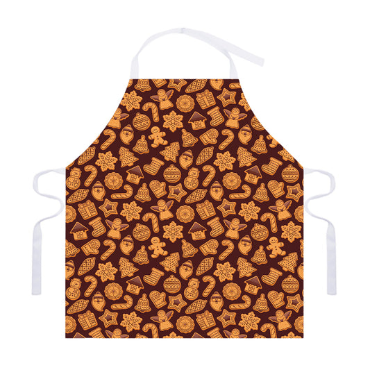 Christmas Cookies Pattern Print Adjustable Apron