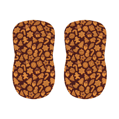 Christmas Cookies Pattern Print Bar Stool Covers