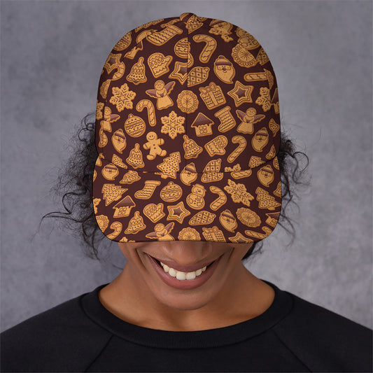 Christmas Cookies Pattern Print Baseball Cap