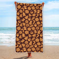 Christmas Cookies Pattern Print Beach Towel