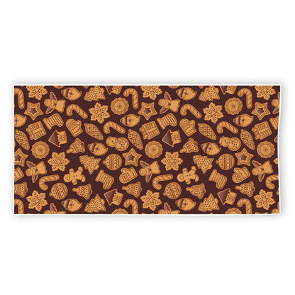 Christmas Cookies Pattern Print Beach Towel