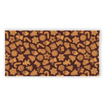 Christmas Cookies Pattern Print Beach Towel