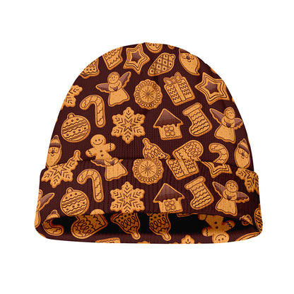 Christmas Cookies Pattern Print Beanie