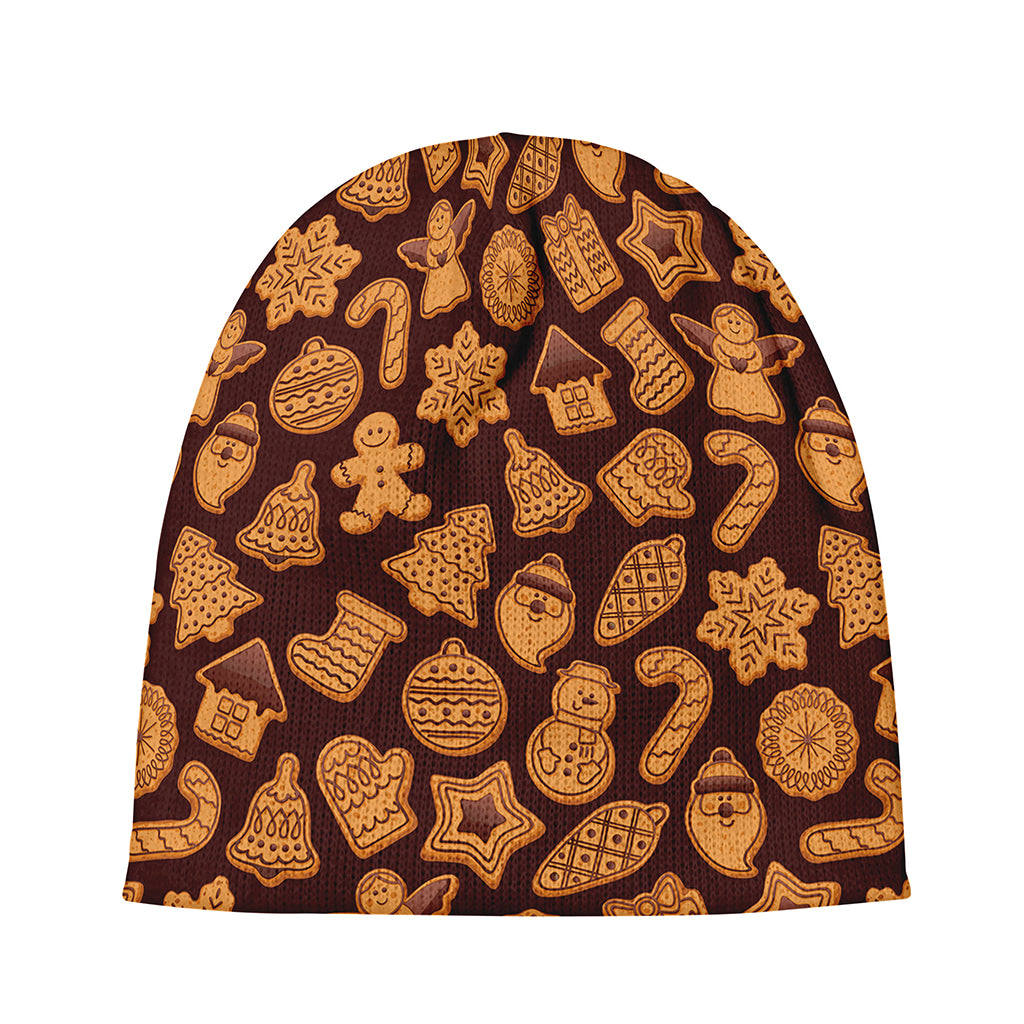 Christmas Cookies Pattern Print Beanie
