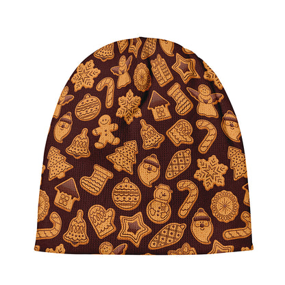Christmas Cookies Pattern Print Beanie