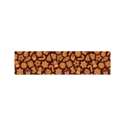 Christmas Cookies Pattern Print Bed Runner