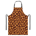 Christmas Cookies Pattern Print Bib Apron With Pocket