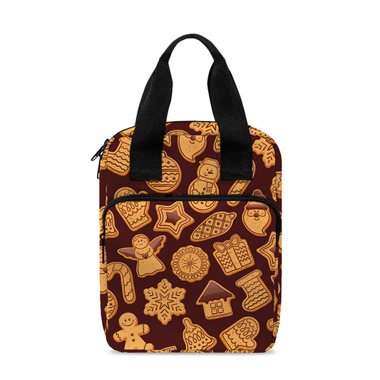 Christmas Cookies Pattern Print Bible Tote Bag
