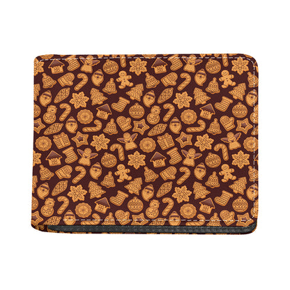 Christmas Cookies Pattern Print Bifold Wallet