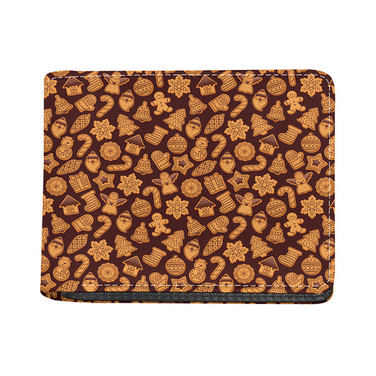 Christmas Cookies Pattern Print Bifold Wallet