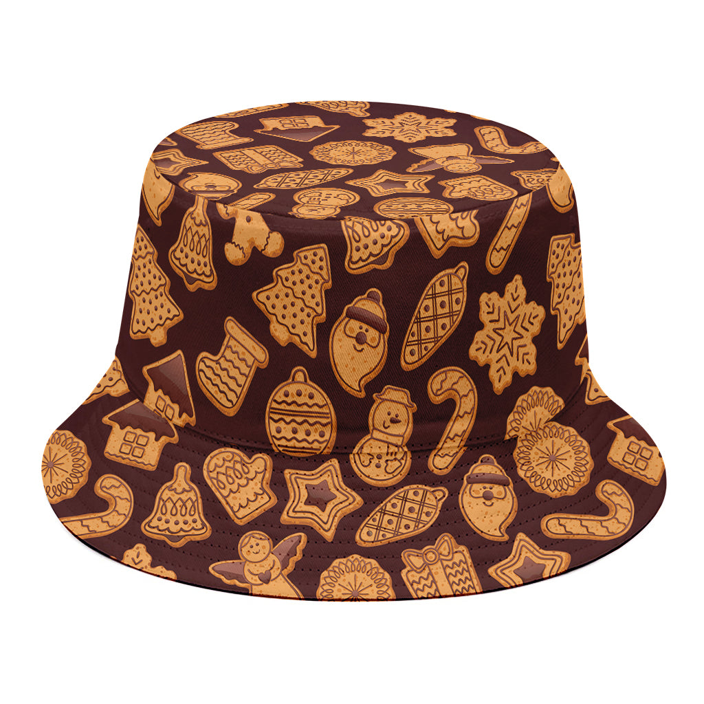 Christmas Cookies Pattern Print Bucket Hat
