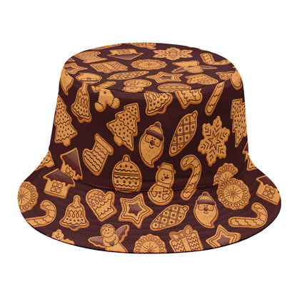Christmas Cookies Pattern Print Bucket Hat