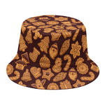 Christmas Cookies Pattern Print Bucket Hat