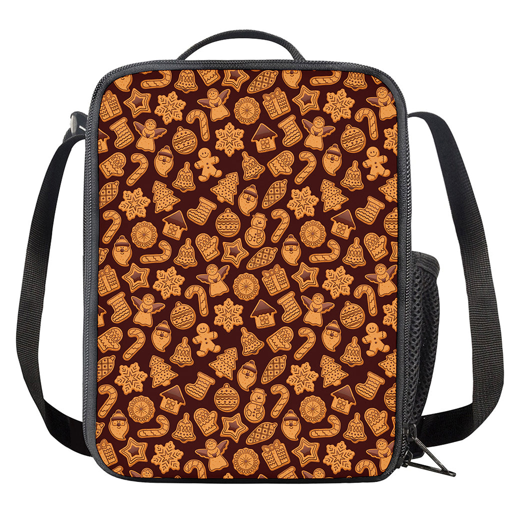 Christmas Cookies Pattern Print Crossbody Lunch Bag