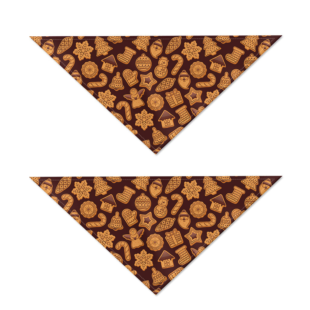 Christmas Cookies Pattern Print Dog Bandana