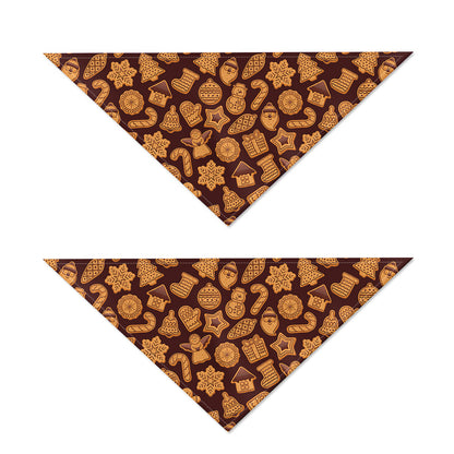 Christmas Cookies Pattern Print Dog Bandana