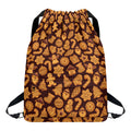 Christmas Cookies Pattern Print Drawstring Backpack