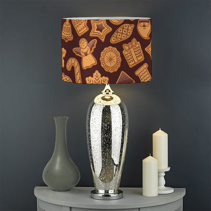 Christmas Cookies Pattern Print Drum Lamp Shade
