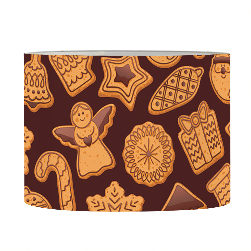 Christmas Cookies Pattern Print Drum Lamp Shade