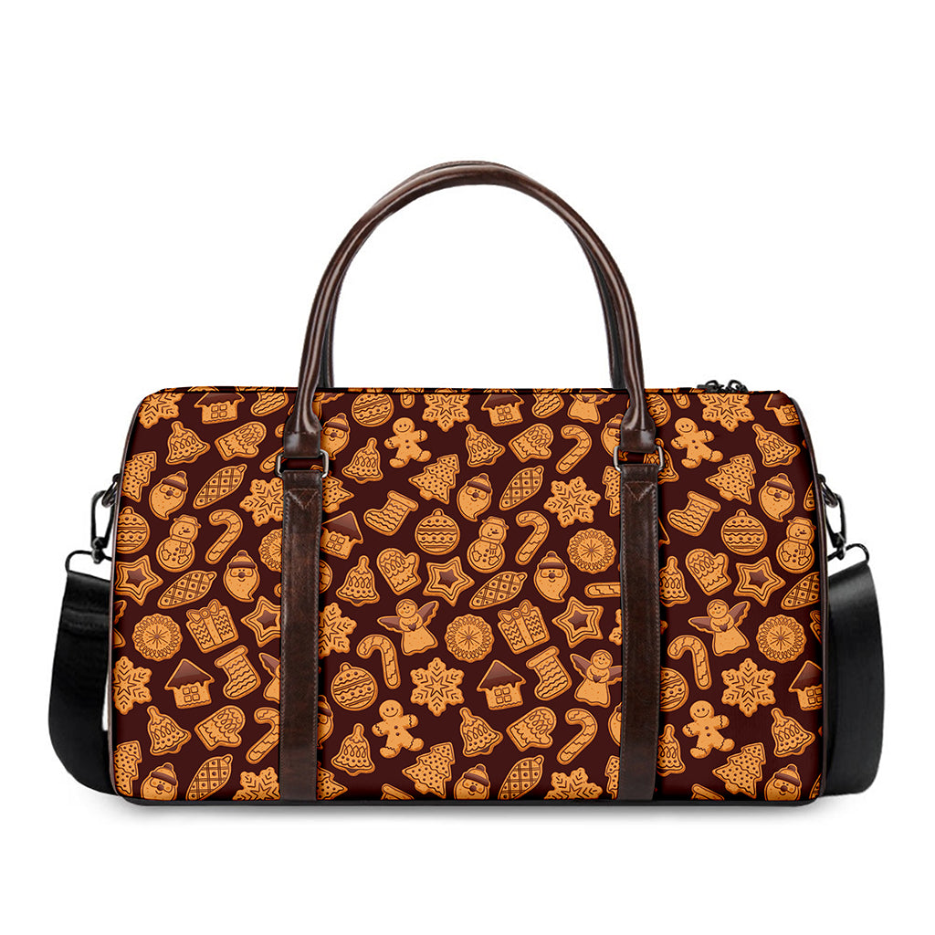Christmas Cookies Pattern Print Duffle Bag