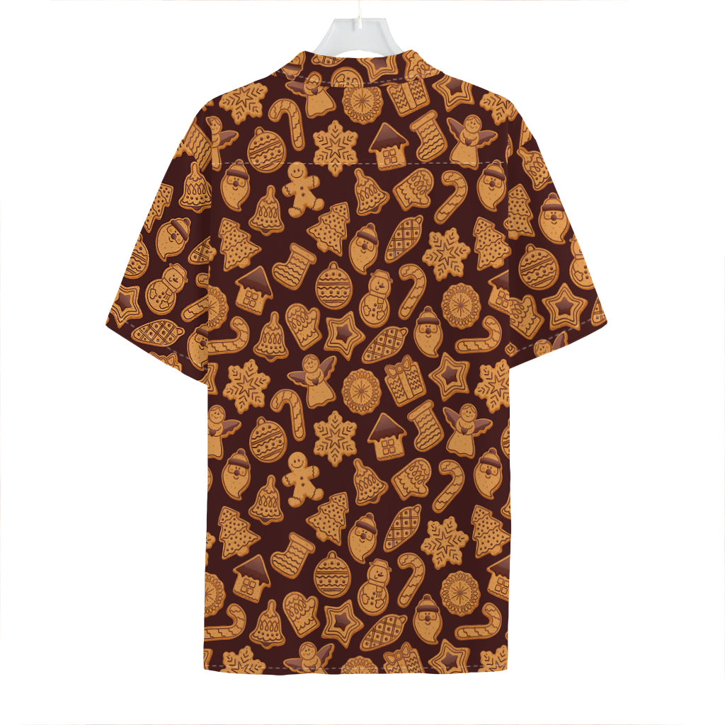 Christmas Cookies Pattern Print Hawaiian Shirt