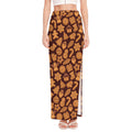 Christmas Cookies Pattern Print High Slit Maxi Skirt