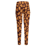 Christmas Cookies Pattern Print High-Waisted Pocket Leggings