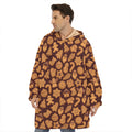 Christmas Cookies Pattern Print Hoodie Blanket