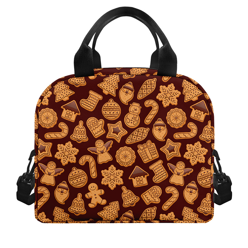 Christmas Cookies Pattern Print Insulated Lunch Bag