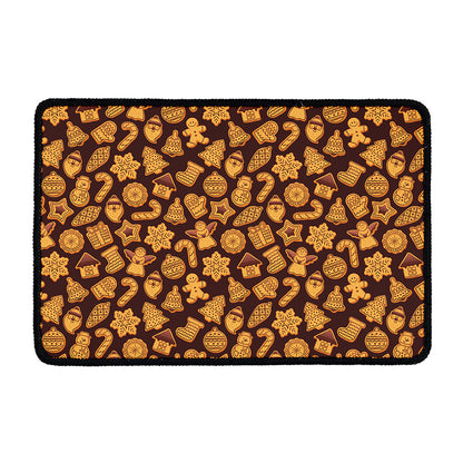 Christmas Cookies Pattern Print Kitchen Mat