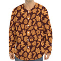 Christmas Cookies Pattern Print Long Sleeve Baseball Jersey