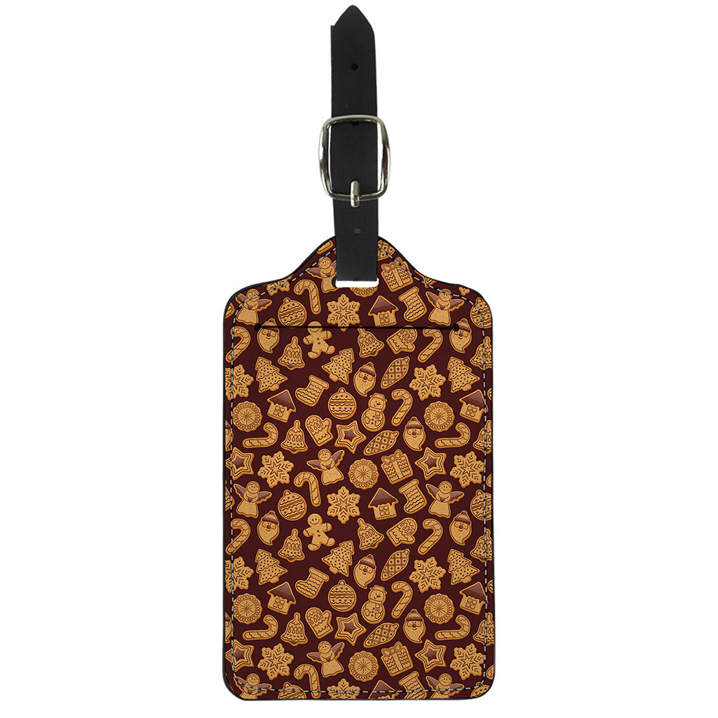 Christmas Cookies Pattern Print Luggage Tag