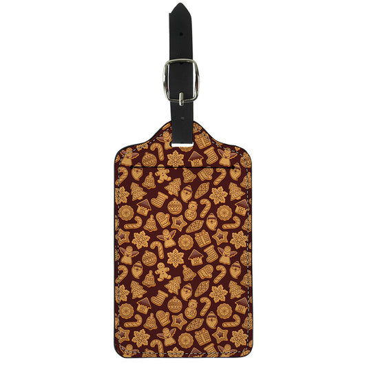 Christmas Cookies Pattern Print Luggage Tag