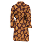 Christmas Cookies Pattern Print Men's Bathrobe