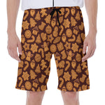Christmas Cookies Pattern Print Men's Beach Shorts