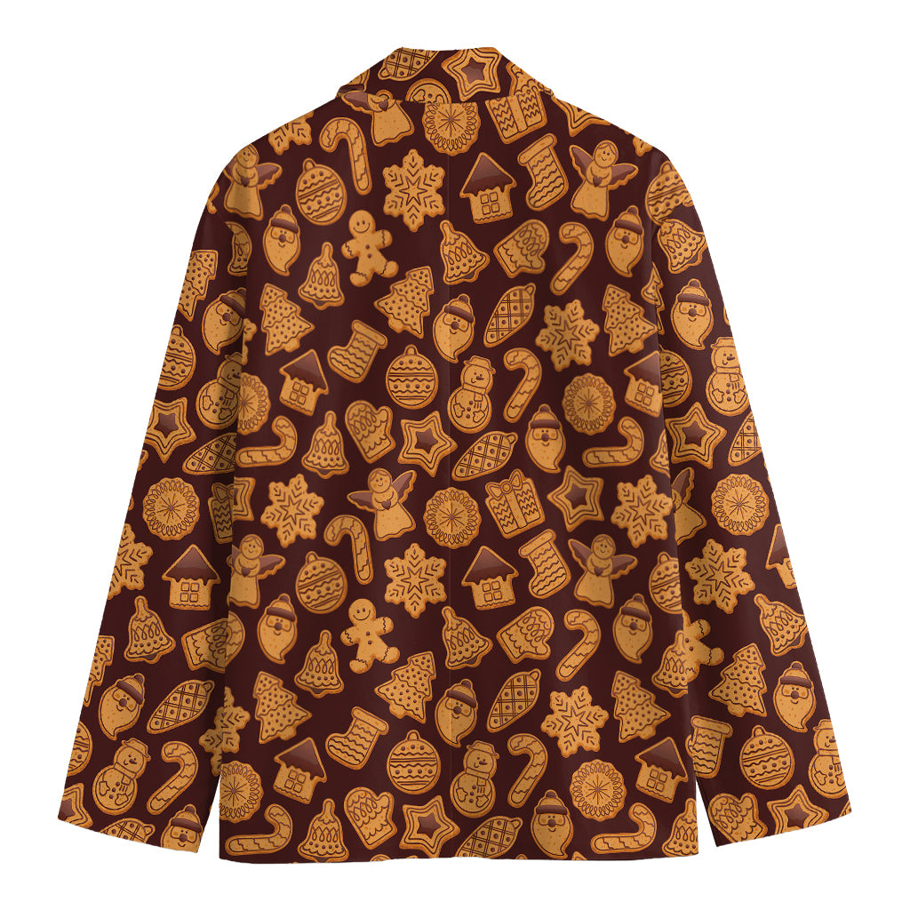 Christmas Cookies Pattern Print Men's Blazer