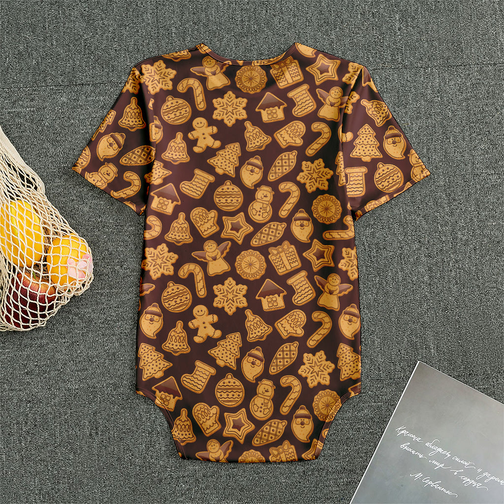Christmas Cookies Pattern Print Men's Bodysuit