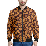 Christmas Cookies Pattern Print Men's Bomber Jacket