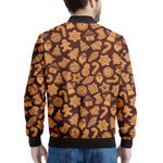 Christmas Cookies Pattern Print Men's Bomber Jacket