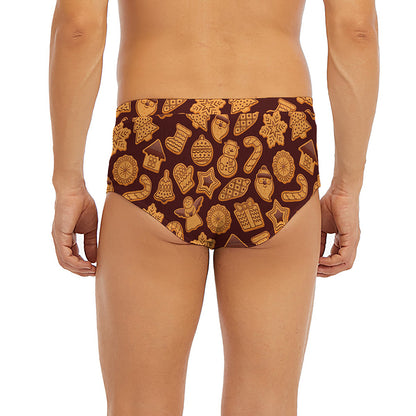 Christmas Cookies Pattern Print Men's Briefs