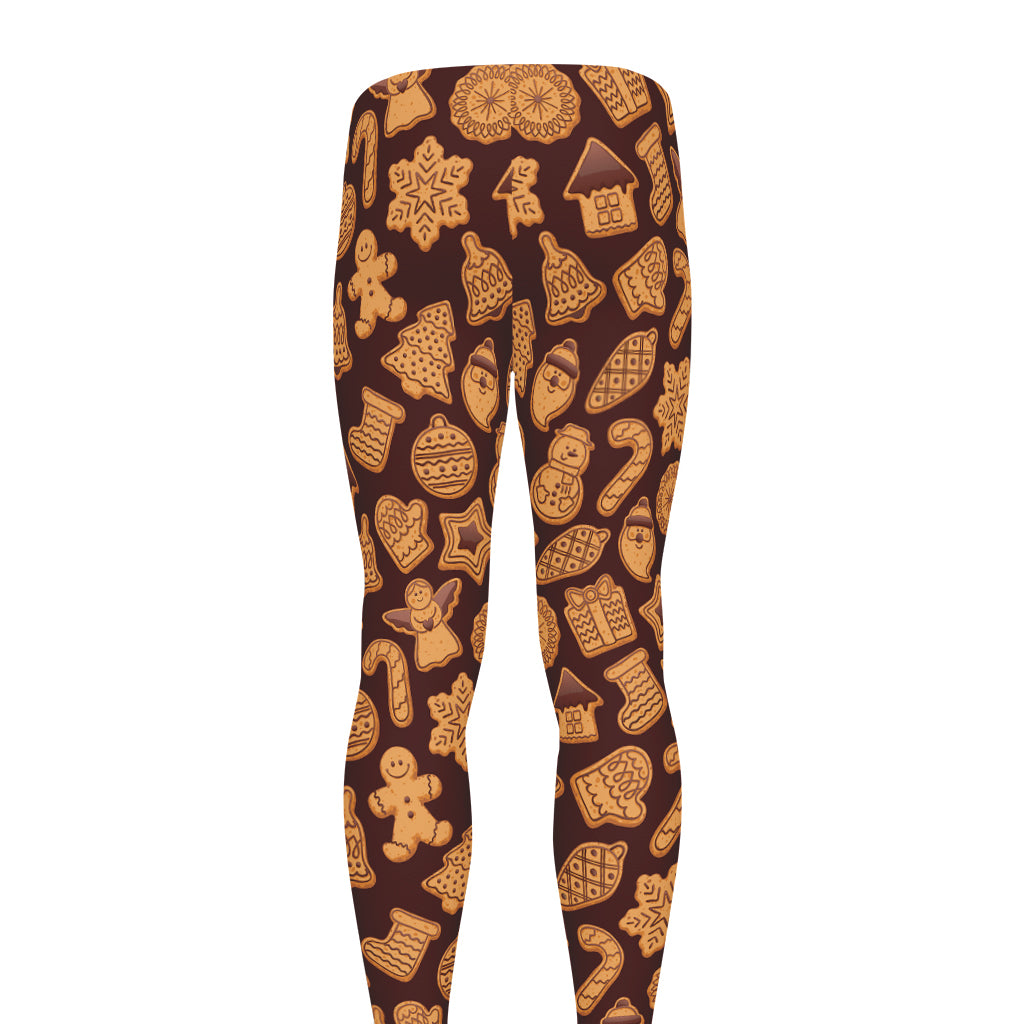 Christmas Cookies Pattern Print Men's leggings