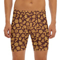 Christmas Cookies Pattern Print Men's Long Boxer Briefs