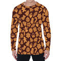 Christmas Cookies Pattern Print Men's Long Sleeve T-Shirt