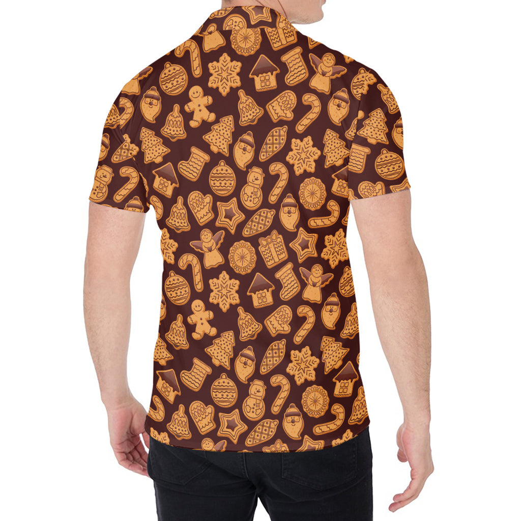 Christmas Cookies Pattern Print Men's Shirt