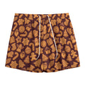 Christmas Cookies Pattern Print Mesh Shorts