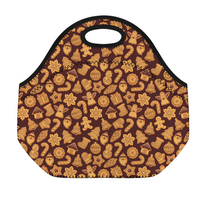 Christmas Cookies Pattern Print Neoprene Lunch Bag